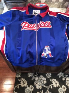 New England Patriots Throwback Zip Up Jacket Ebay