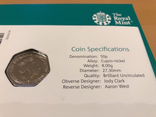 2018 Sir Isaac Newton BU 50p Strike Your Own Coin Rarest 50p 20,000 MINTAGE - Picture 4 of 5