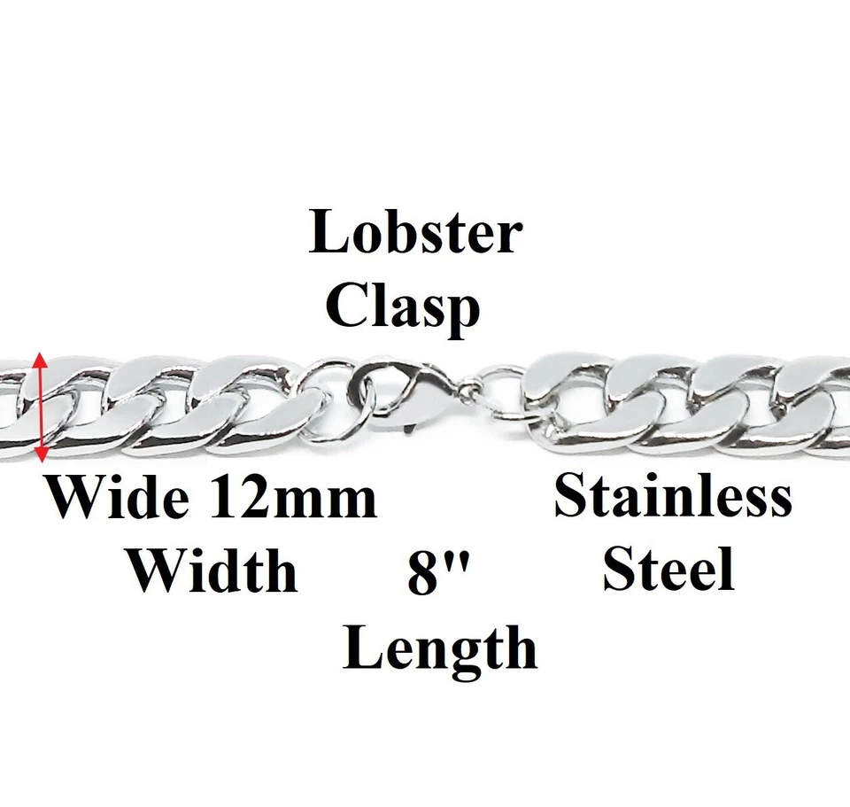 Pulsera de cadena de eslabones plateados de fútbol del Real Madrid para hombre con paquete de regalo D4 Foto 3 de 4