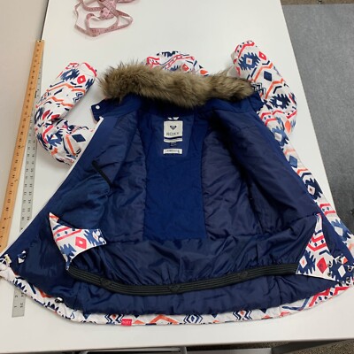 Roxy Jacket Girls XL Womens XS Aztec Insulated Snow Detachable