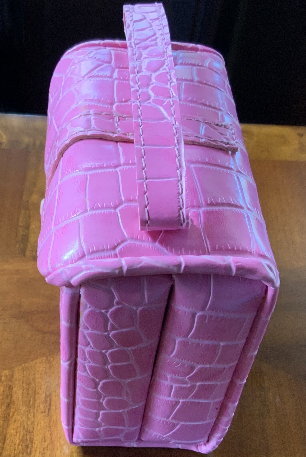 jewelry box organizer for womans "Barbie Pink" Faux Leather With Lock