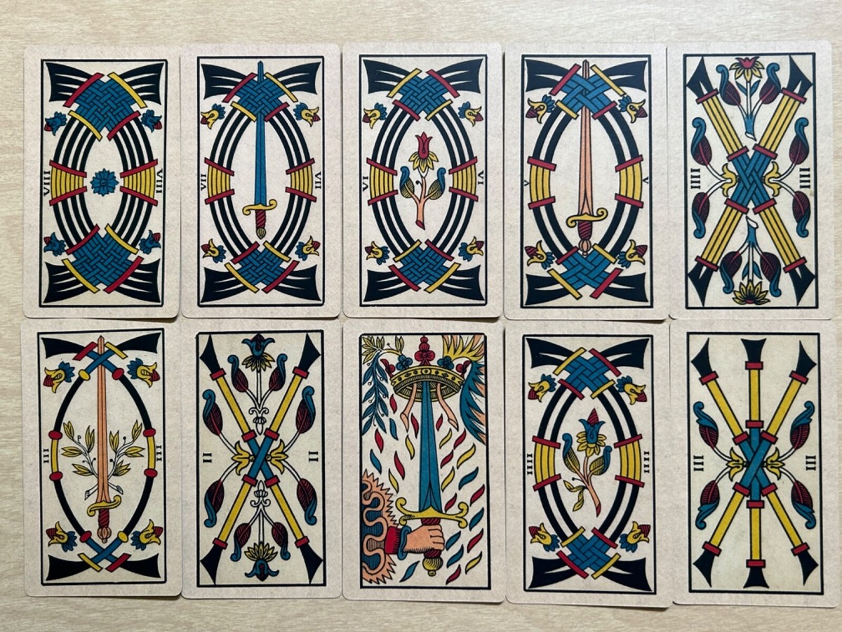 【希少！未使用】ANCIENT TAROTS OF MARSEILLES 正規品 Tarot Book & Card Set 78 Marseilles Deck & 160 Page