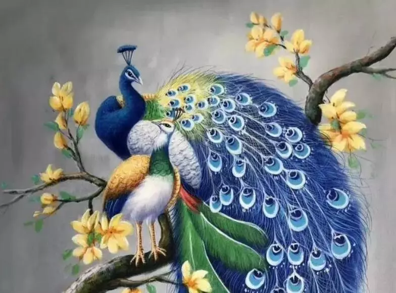 5D Diamond Painting Full Drill Large Peacock Inches Diamond Art Cross  Stitch Kit