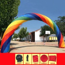 20ft 10ft D 6M/20ft inflatable Rainbow arch Advertising With 370W Blower