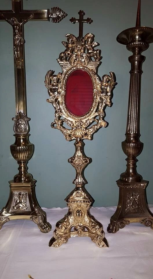 Baroque Brass Reliquary - Image 3 of 3