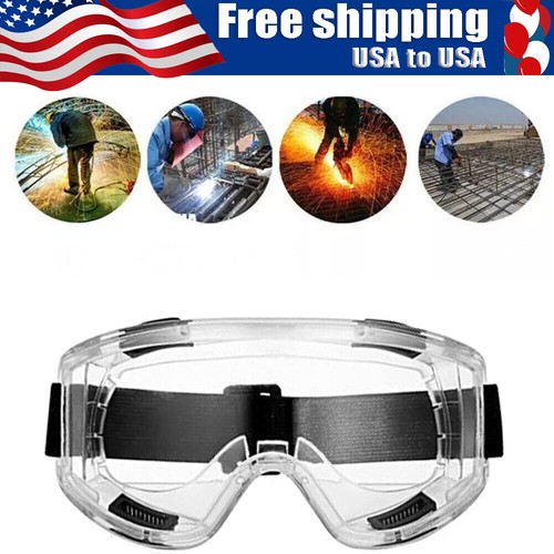 Safety Goggles Over Glasses Lab Work Splash Anti-scratch Eye Protective Eyewear
