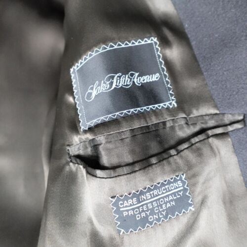 VTG Giorgio Armani Jacket Mens 41 Wool Cashmere Coat Double Breasted Peak Lapel - Picture 5 of 23