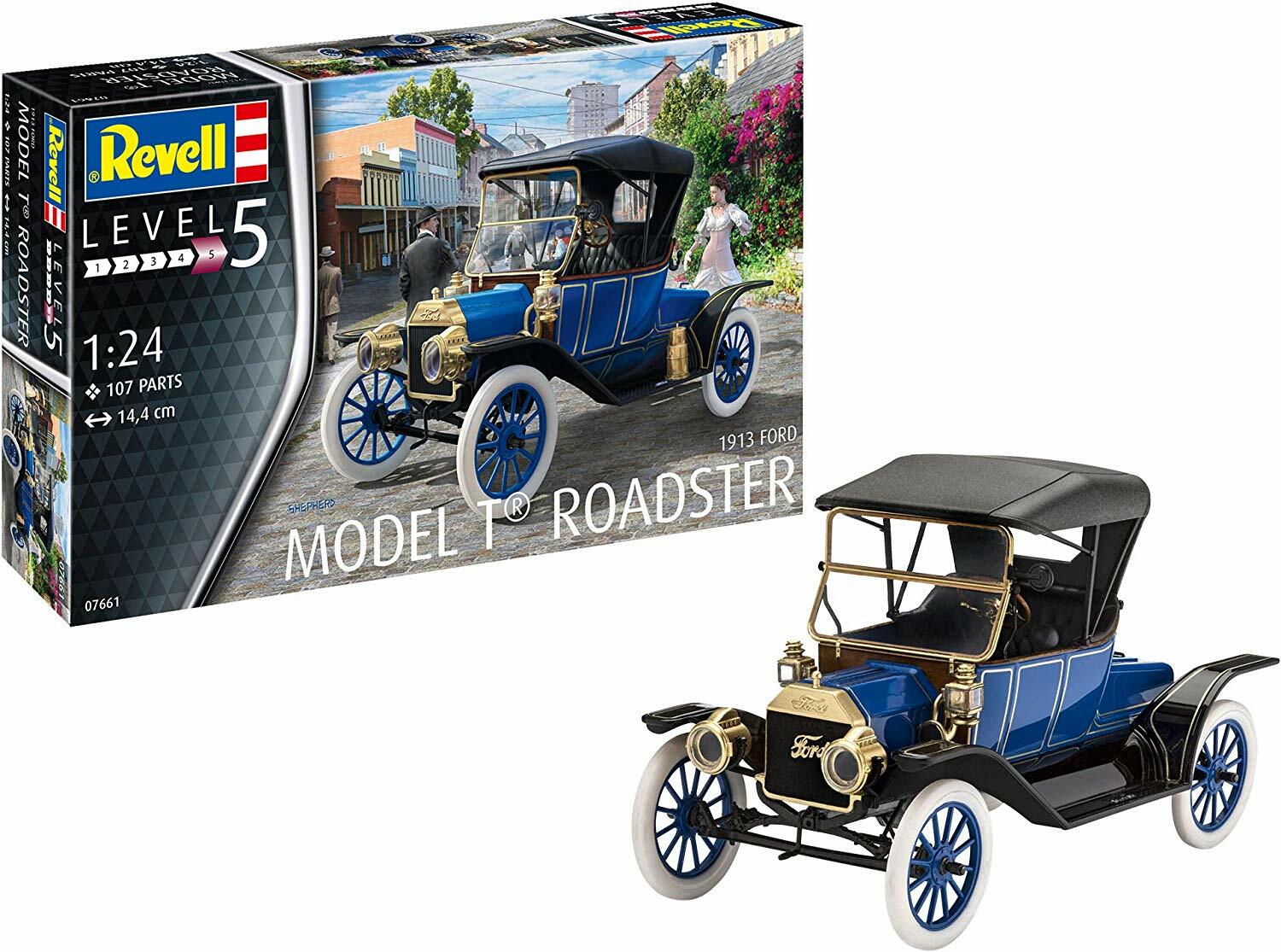 1913 Ford Model T Roadster Model Set 1:24 Plastic Model Kit REVELL