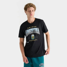 NUEVA Camiseta Adidas Fútbol Argentina Fútbol AFA Heritage Negra Talla Grande JW1868
