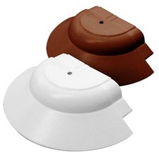 Spider Ridge End Cover for Sunwood Aluminium Radius Cap Powder-coat Timber Roof