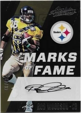 2017 Panini Absolute Marks Of Fame ROD WOODSON Auto /49