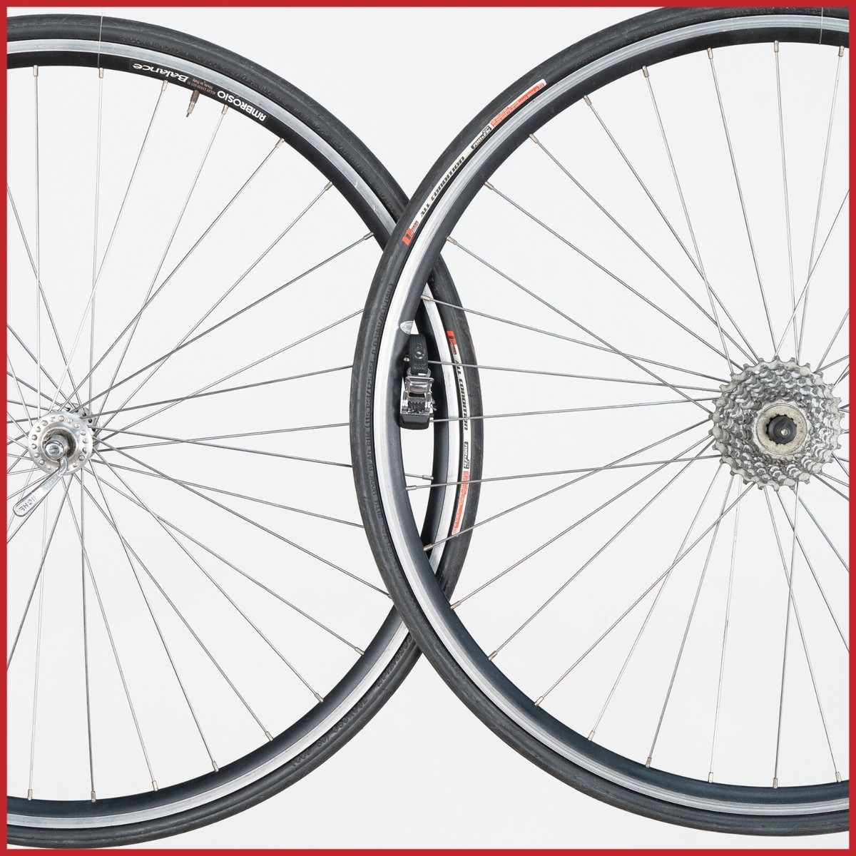 AMBROSIO Balance Tiagra 700C ホイールセット MICHE AMBROSIO BALANCE SPECIALIZED RIMS CLINCHER WHEELSET VINTAGE