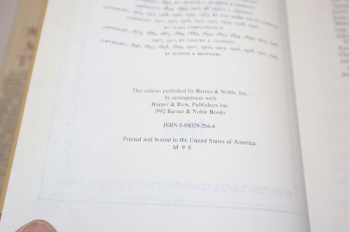 The Family Mark Twain 1992 Barnes & Noble Hardcover Edition 27 Complete Novels - Picture 7 of 13