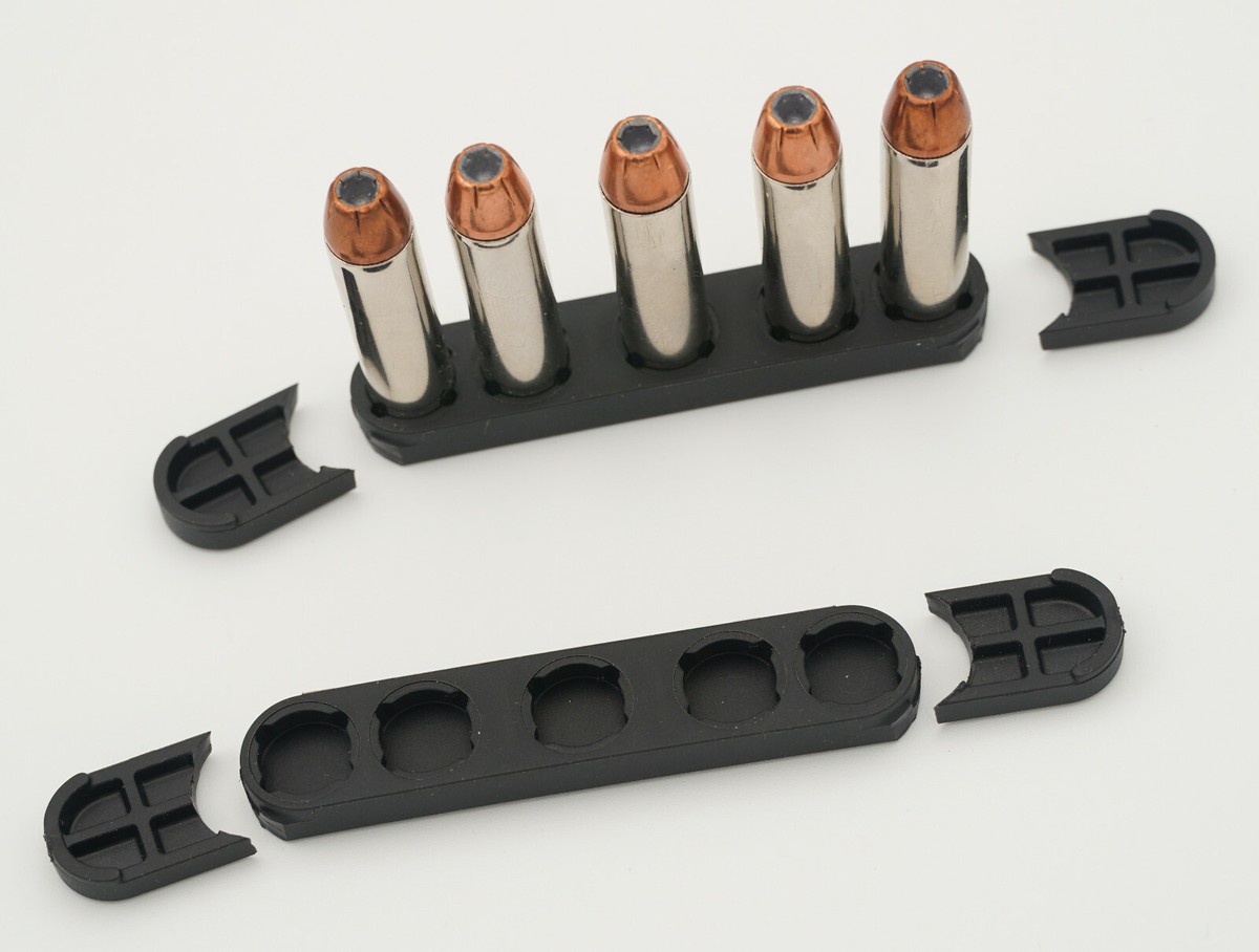 Zeta6 SYM-STRIP Symmetrical Speedloader for 5-Shot 38SP/357 Zeta6 SYM-STRIP Symmetrical Speedloader for 5-Shot 38SP/357