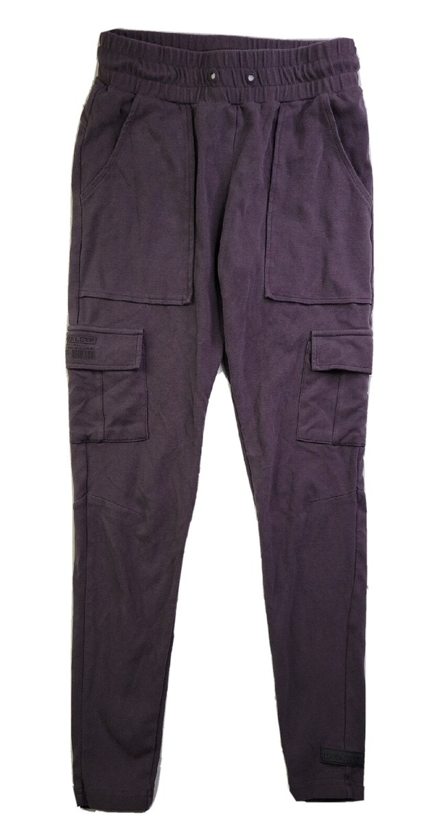 [s/e/o] DRAWSTRING GLITTER CARGO SWEATPANTS /追跡付 ALPHALETE IDENTITY Women XS Gray Cargo Sweatpants Jogger