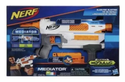 Nerf Modulus Mediator Pump Action Clip Fed Blaster Kids Toy Gun | eBay