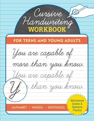 Master Cursive Handwriting Workbook for Teens & Young Adults Trace & Learn