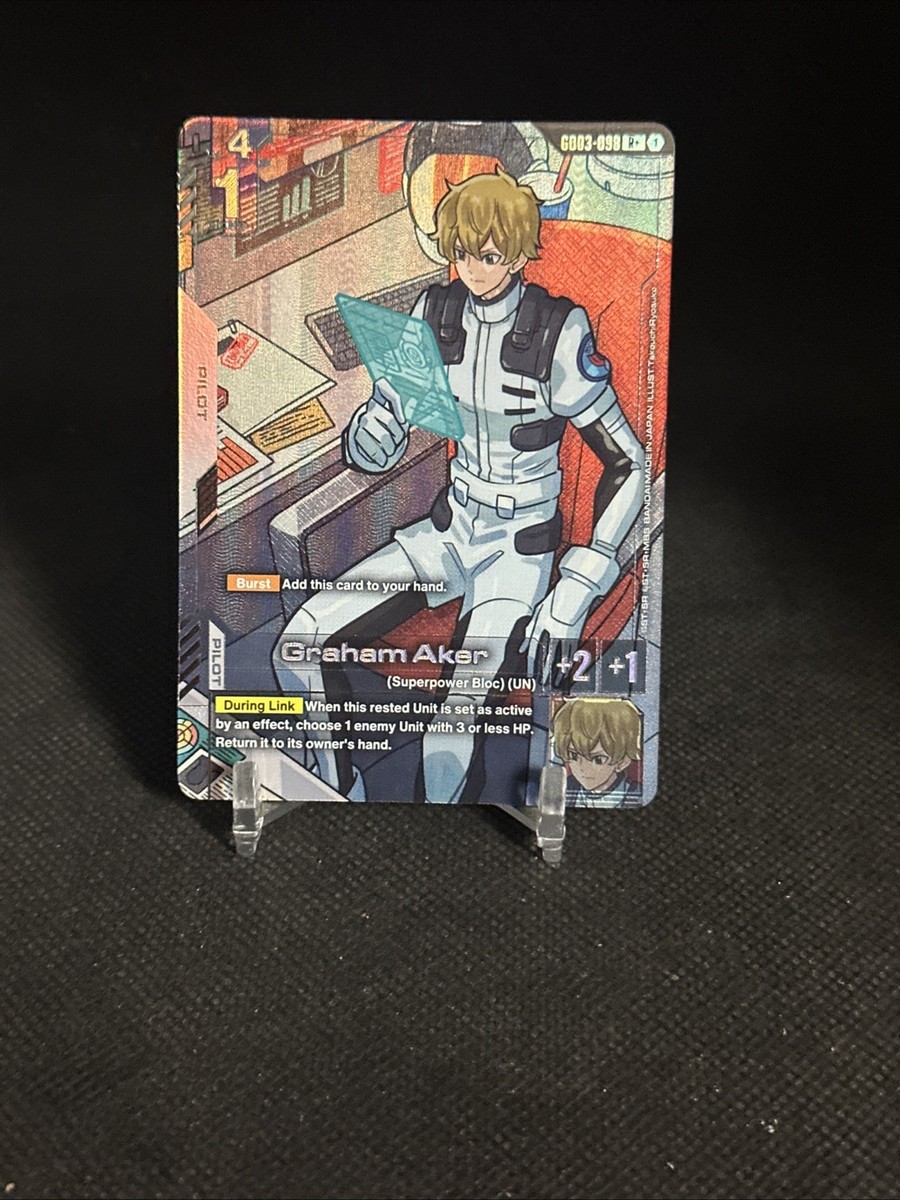 Graham Aker Alternate Art Foil - GD03-098 R+ - Gundam TCG Card
