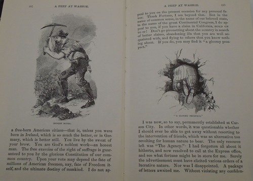 A Peep at Washoe + Washoe Revisited, Nevada Comstock Lode Silver Mining Memoirs