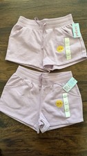 Girls' Soft Fleece Pull-On Shorts - Cat  Jack - Medium Pink -Large 2 Pack