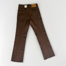 Vintage 60s 70s Lee Riders Brown Herringbone Bootcut Pants 29x31.5 Western Mens