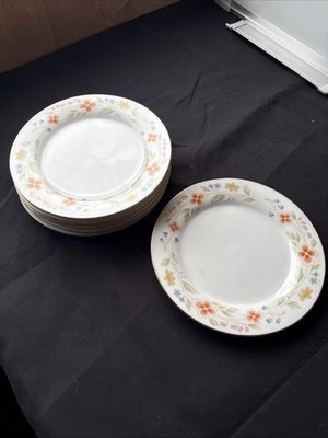 Fine China Of Japan Petite Flower Brot und Butter Teller 6er Set