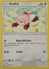 110/147 STUFFUL | COMMON | BURNING SHADOWS POKEMON CARD