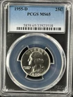 1955-D  25C Washington Quarter Dollar PCGS MS65   33923518