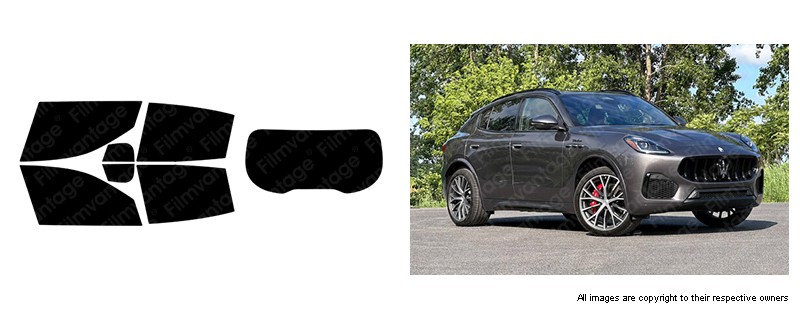 ALPINE CERAMIC PRECUT WINDOW TINT KIT FOR MASERATI GRECALE 23-26 SIDE + REAR