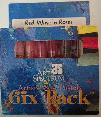 Art Spectrum Red Wine N Roses 6ix Pack Soft Pastels Crimson Rose Red Set
