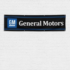 GM General Motors 2x8 ft Flag Garage Wall Banner