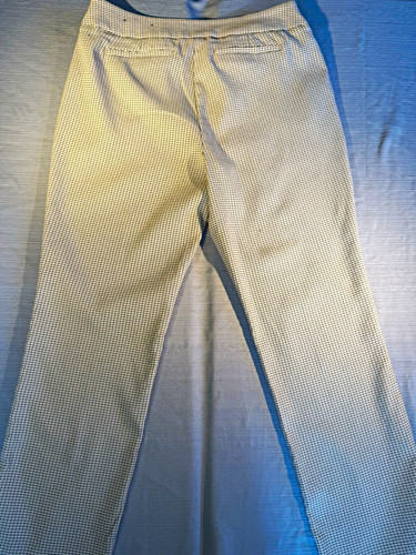 Worthington Women’s Beige/Black Check Slim Leg Knit Dress Pants Stretch 23"