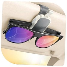 Sunglass Holder for Car Visor Clip Real One-Handed Operation 1 Pack gray