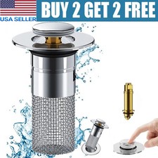 Bathroom Sink Stopper Hair Catcher Bathroom Pop Up Sink Strainer Drain Filter US