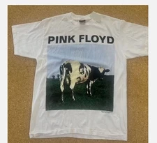 P.i.n.k Flo.y.d Atom Heart Mother Tshirt, remake shirt, cotton white