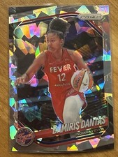 2025 Panini Prizm WNBA - Damiris Dantas - Cracked Ice Prizm - #42 Indiana Fever