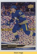 2024 Upper Deck Series 1 Speckled Rainbow Foil Matthew Savoie Matt #28 READ 1hw8