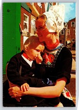 Volendam Holland Traditional Costume Mother Child Photo Postcard Spanjersberg
