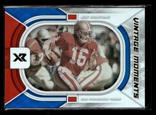 2021 Panini XR Joe Montana Vintage Moments Blue /99 #VM-3 49ers U9818