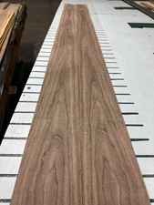 Walnut Raw Wood Veneer 2 sheets 80'' x 5''  916T