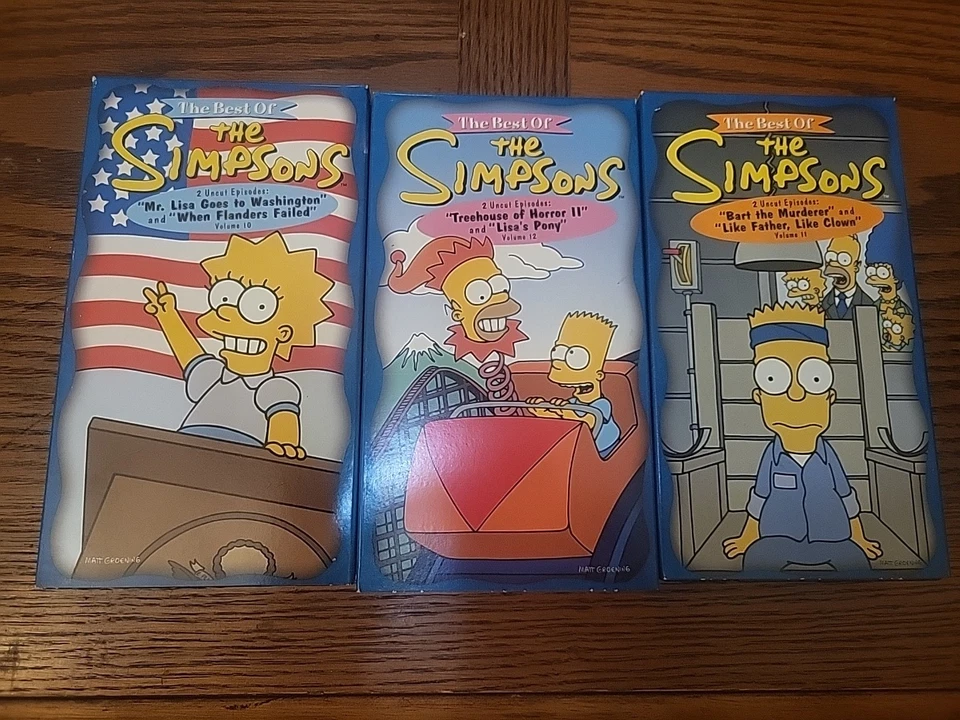 The Best of the Simpsons Vhs Box Set Vol 10 11 12 1999 - Image 4 of 4