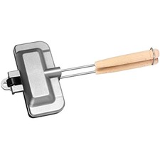 2X(Heißer Sandwichmaker Hot Dog Toaster Seiten Bratpfanne, Gegrillter Käse7960