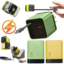 3 In 1 GaN Charger Scalable 80w Max Fast Charger Module With Type C & USB Ports