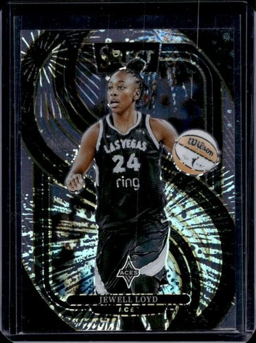 2025 Panini WNBA Select Jewell Loyd Premier Level Silver Party Prizm #142 Aces