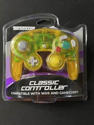 Brand New Teknogame GameCube Controller - Clear Yellow