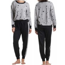Splendid Set of Joggers Size Medium Starry Gray and Black