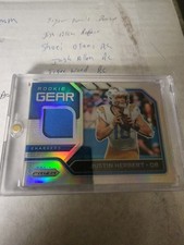 2020 Panini Prizm - Rookie Gear Justin Herbert #19 (MEM, RC)