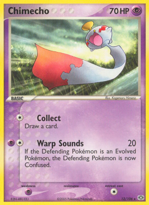 Chimecho 12/106 R Emerald Pokemon DMG