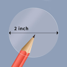 2 Inch round Clear Seal Stickers,Transparent Envelope Mail Wafer Seal Self Adhe