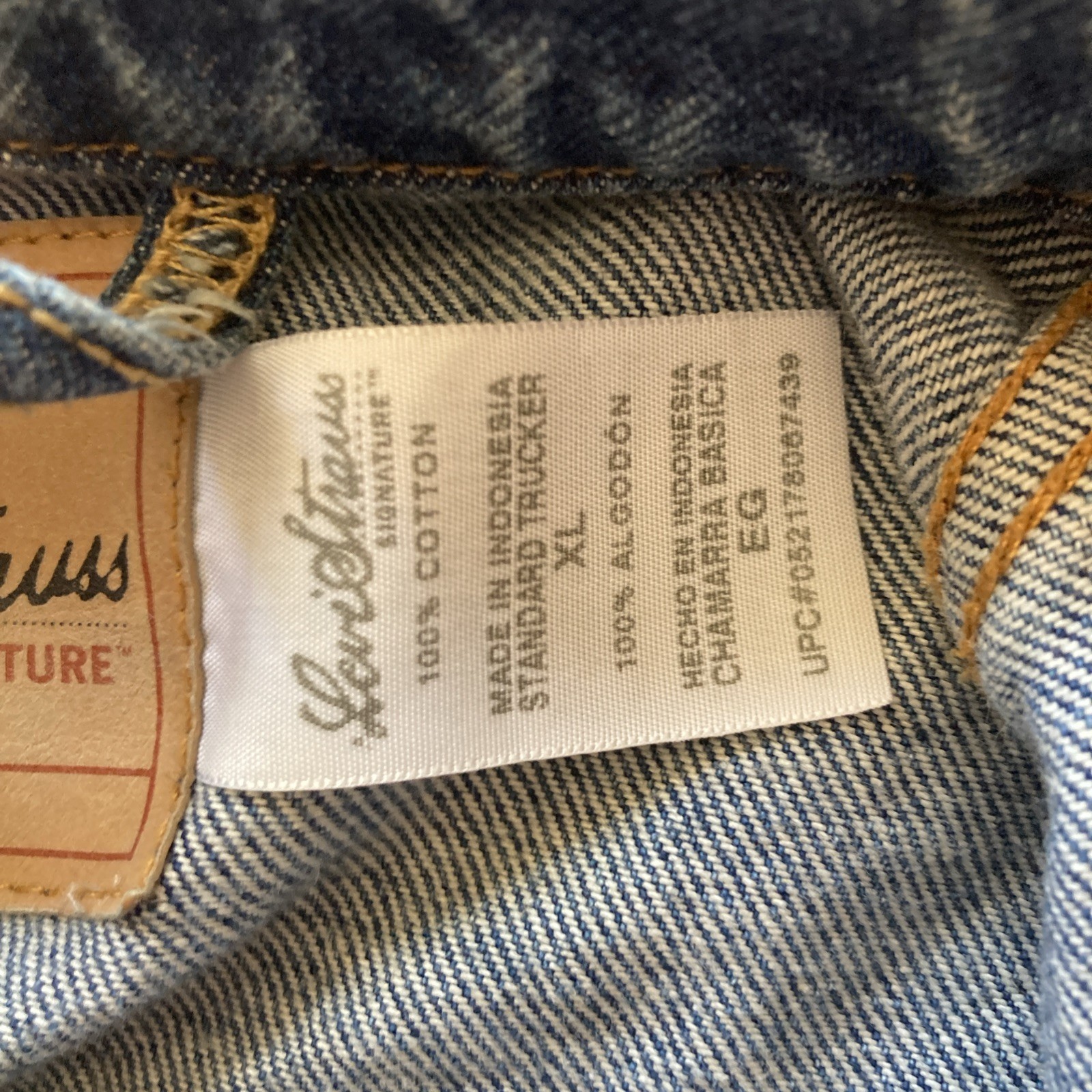 Vintage Y2K Levi Strauss Jean Denim Jacket Mens XL Trucker Unlined